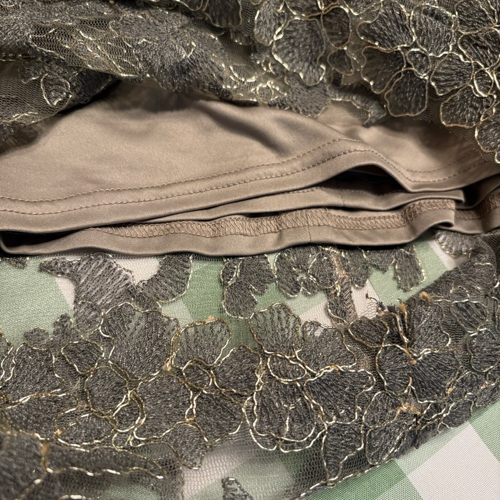 Tadashi Shoji Brown Lace Mini Dress - Picture 11 of 11